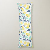 Coussins Longs Motif citron jaune et menthe (Dos (Vertical))