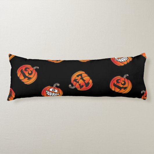 Coussins Longs motif citrouille (Devant)