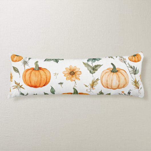 Coussins Longs Motif Citrouille rustique (Devant)