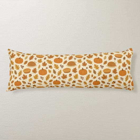 Coussins Longs Motif classique de Thanksgiving  (Devant)