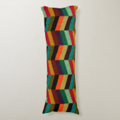 Coussins Longs Motif coloré multicolore Herringbone Style (Devant (Vertical))