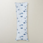 Coussins Longs motif comportant un ours gris (Devant (Vertical))