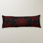 Coussins Longs Motif criminel sur noir (Dos)
