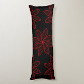 Coussins Longs Motif criminel sur noir (Dos (Vertical))
