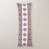 Coussins Longs Motif croix rouge et noir original (Dos (Vertical))