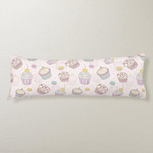 Coussins Longs Motif Cupcake (Devant)