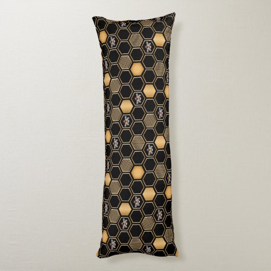 Coussins Longs Motif d'abeilles (Dos (Vertical))