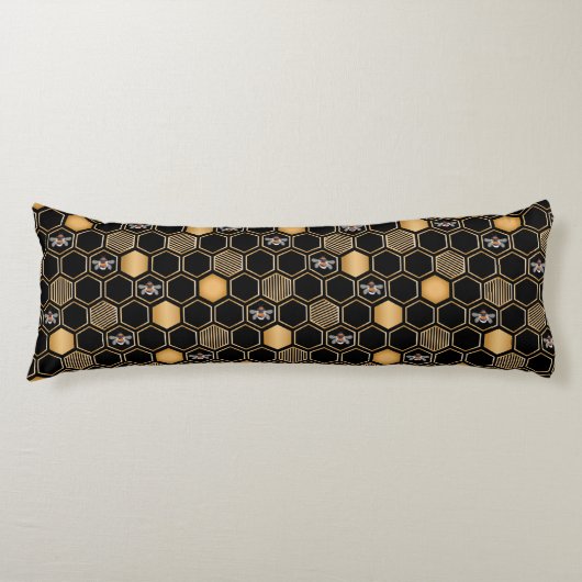 Coussins Longs Motif d'abeilles (Devant)