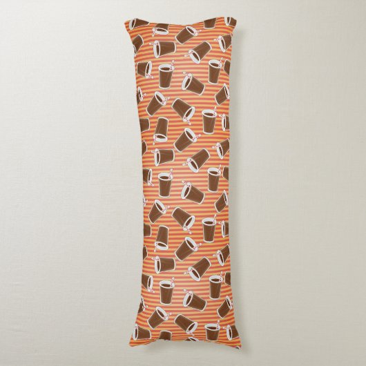 Coussins Longs Motif d'aliments de préparation rapide (Devant (Vertical))