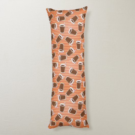 Coussins Longs Motif d'aliments de préparation rapide (Dos (Vertical))