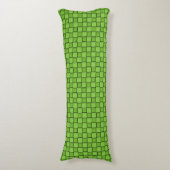 Coussins Longs Motif damier vert noir (Devant (Vertical))