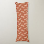 Coussins Longs Motif d'ananas tropique Terracotta & Peach (Devant (Vertical))