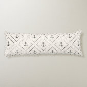 Coussins Longs Motif d'Ancre classique intemporel (Dos)