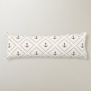 Coussins Longs Motif d'Ancre classique intemporel