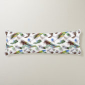 Coussins Longs Motif d'aquarelle (Devant)