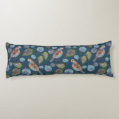 Coussins Longs Motif d'aquarelle Blue Birds (Dos)