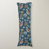 Coussins Longs Motif d'aquarelle Blue Birds (Devant (Vertical))