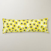 Coussins Longs Motif d'aquarelle des tournesols (Dos)