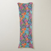 Coussins Longs Motif d'aquarelle florale (Devant (Vertical))