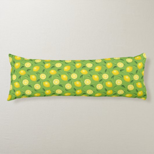 Coussins Longs Motif d'arrière - plan de citrons (Devant)