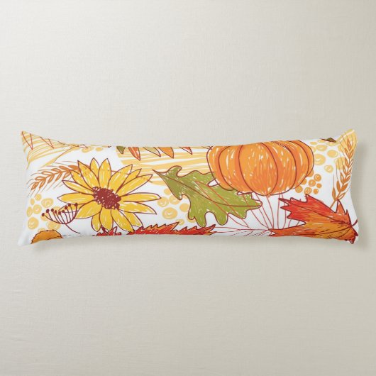 Coussins Longs Motif d'automne (Devant)