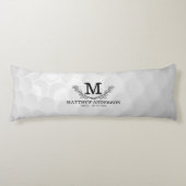 Coussins Longs Motif de balle de golf personnalisé Nom Monogramme (Devant)