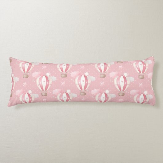 Coussins Longs Motif de ballons roses (Devant)