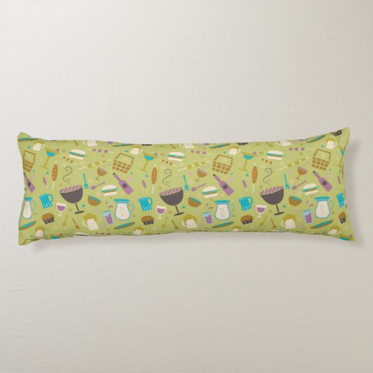 Coussins Longs Motif de barbecue (Dos)