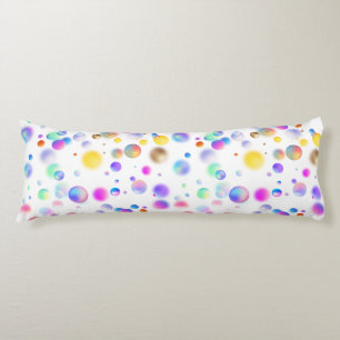 Coussins Longs motif de boules flottantes 3D. Aucun groupe
