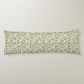 Coussins Longs Motif de branche d'olive minimal (Dos)