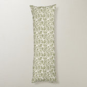 Coussins Longs Motif de branche d'olive minimal (Dos (Vertical))
