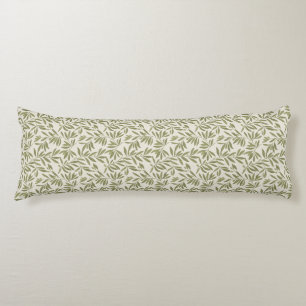 Coussins Longs Motif de branche d'olive minimal
