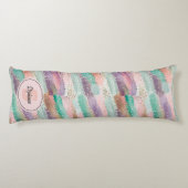 Coussins Longs Motif de brosse diagonale dynamique (2) (Dos)