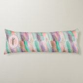 Coussins Longs Motif de brosse diagonale dynamique (2) (Devant)