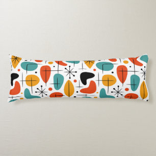 Coussins Longs Motif de burst en étoile de style moderne du milie