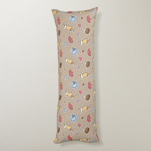 Coussins Longs Motif de café (Dos (Vertical))