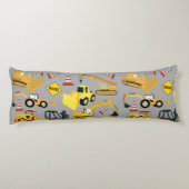 Coussins Longs Motif de camions de construction (Dos)