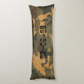 Coussins Longs Motif de camouflage vert vintage 2020 (Dos (Vertical))