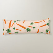 Coussins Longs Motif de carottes orange (Dos)