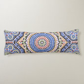 Coussins Longs Motif de carreaux portugais traditionnels Azulejo (Dos)