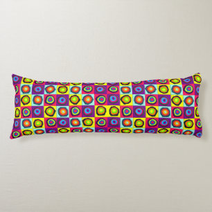Coussins Longs motif de cercles