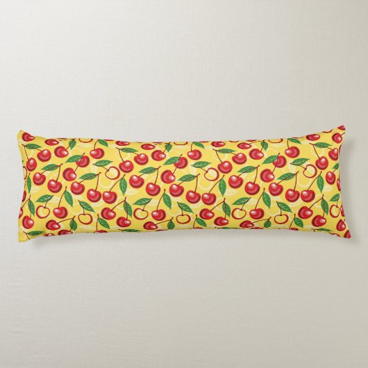 Coussins Longs Motif de cerise (Dos)