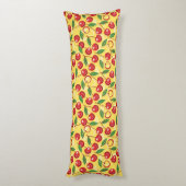 Coussins Longs Motif de cerise (Dos (Vertical))