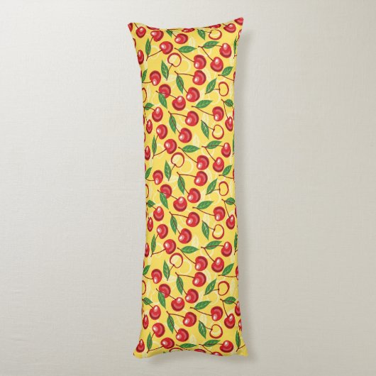 Coussins Longs Motif de cerise (Dos (Vertical))