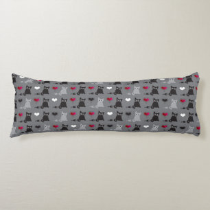 Coussins Longs motif de chaton et de souris
