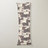 Coussins Longs Motif de chats blancs et gris (Devant (Vertical))