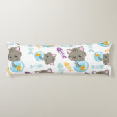 Coussins Longs Motif De Chats, Chats Mignons, Chatons, Poisson (Devant)