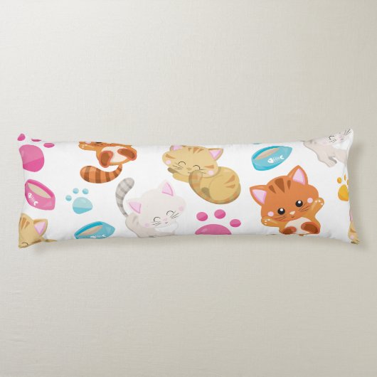Coussins Longs Motif De Chats, Chats Mignons, Kitty, Chatons, Paw (Dos)