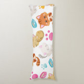 Coussins Longs Motif De Chats, Chats Mignons, Kitty, Chatons, Paw (Devant (Vertical))