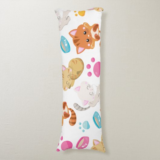 Coussins Longs Motif De Chats, Chats Mignons, Kitty, Chatons, Paw (Devant (Vertical))